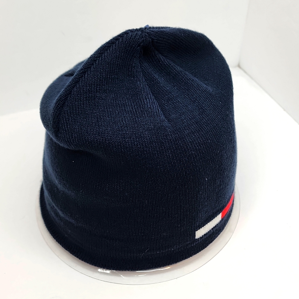 TOMMY HILFIGER HAT BEANIE , NAVY, UNISEX - Picture 4 of 9